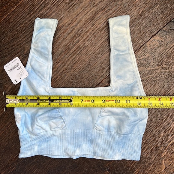 17. Free People Movement Good Karma Tie-Dye Bra - Aurora Blue - Picture 9 of 11